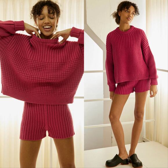 The Knotty Ones Sweaters - The Knotty Ones Delcia Organic Cotton Sweater & Shorts Set